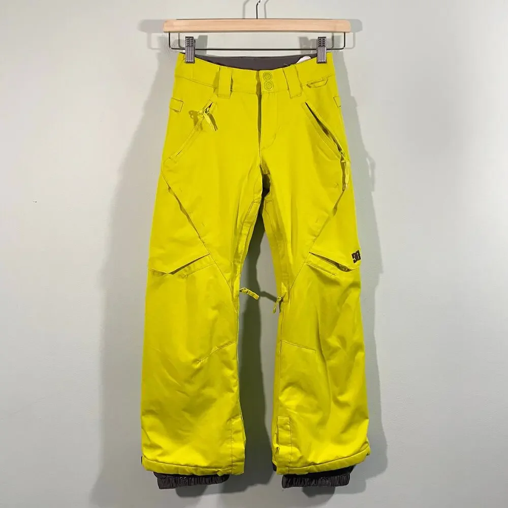 DC Shoes Co. Youth Neon Yellow 10K Waterproof Snow Pants Size S